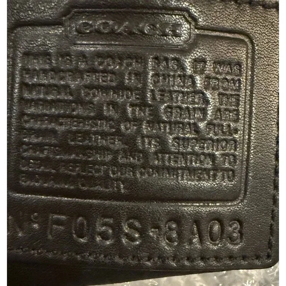 Y2K‎ Coach Soho Black Leather Medium Hobo Tassel Shoulder Bag 8A03 - Picture 15 of 16